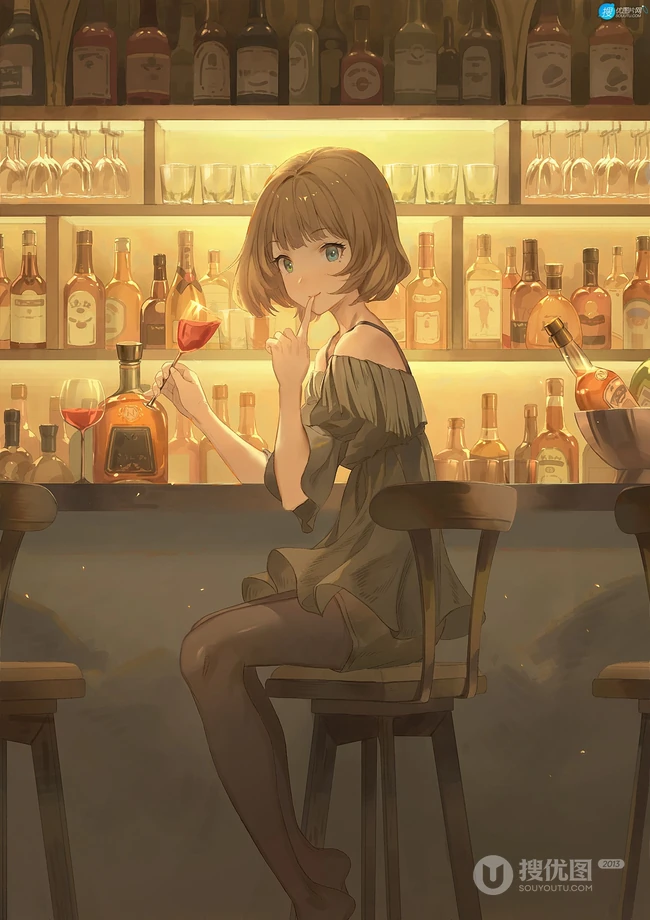 动漫短发少女，少女，轻熟等精选高清插画图片集