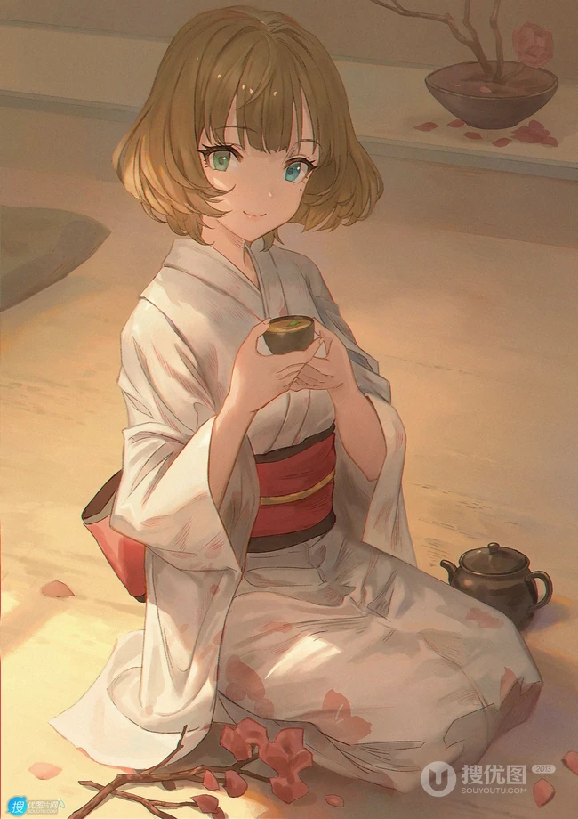 动漫短发少女，少女，轻熟等精选高清插画图片集