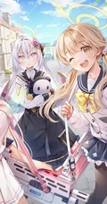 韩国画师IKA笔下的那些气质灵动可爱动漫少女插画图片大图