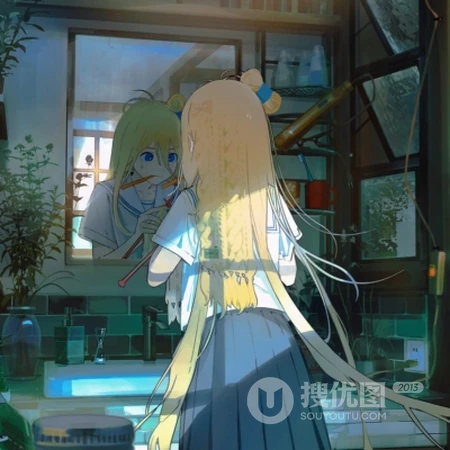 2021款夏日小清新动漫女生头像，可爱呆萌，简单耐看的女生插画头像图片