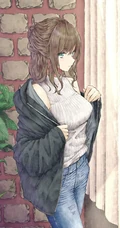 牛仔裤动漫女生，一个喜欢牛仔裤的日本画师插画作品欣赏