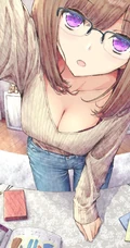 牛仔裤动漫女生，一个喜欢牛仔裤的日本画师插画作品欣赏