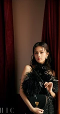 白露优雅复古文静印花系列穿搭杂志写真美照