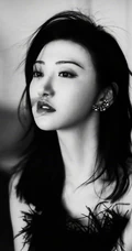 景甜黑色连衣裙穿搭宛若黑天鹅写真美照