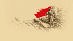 五一劳动节壁纸，怀旧，复古风劳动节文字壁纸图片