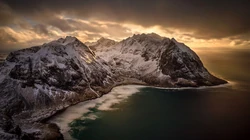 罗弗敦群岛山川，码头，小镇，雪山风光，夜景等高清桌面壁纸图片