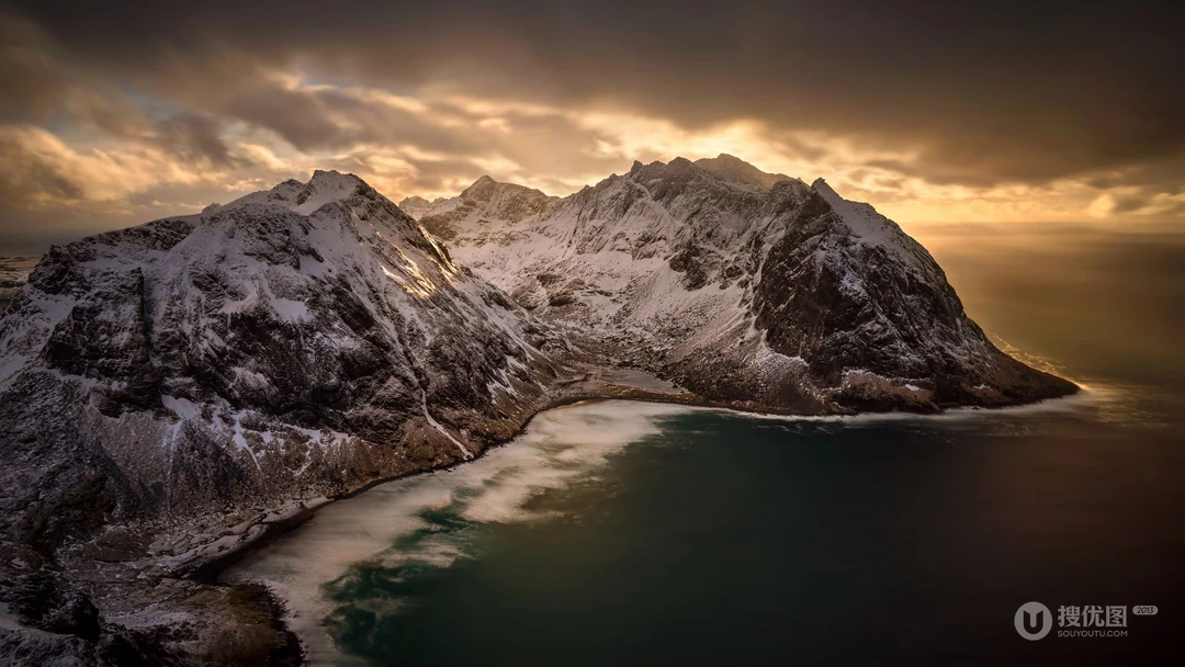 罗弗敦群岛山川，码头，小镇，雪山风光，夜景等高清桌面壁纸图片
