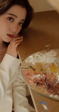 欧阳娜娜露肩装白色连衣裙恬静优雅写真