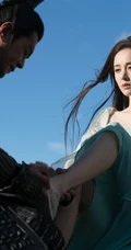 古天乐，古力娜扎电影《真三国无双》河边花絮剧照美图
