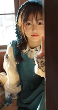 午后 居家 阳光下 唇红齿白浅粉少女清新清新写真大图图集