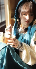 午后 居家 阳光下 唇红齿白浅粉少女清新清新写真大图图集