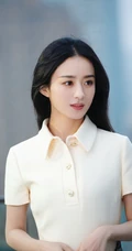 赵丽颖全白LOOK西服套装穿着气质写真照片