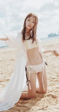 海边比基尼美少女 日杂风 唯美美女旅拍手机壁纸图片