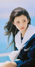 杨超越水手制服装清新氧气写真图片