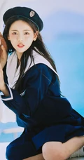 杨超越水手制服装清新氧气写真图片