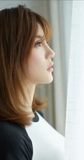 气质时尚女生小妹奶茶Emily可爱运动背心短裤居家温馨写真套图