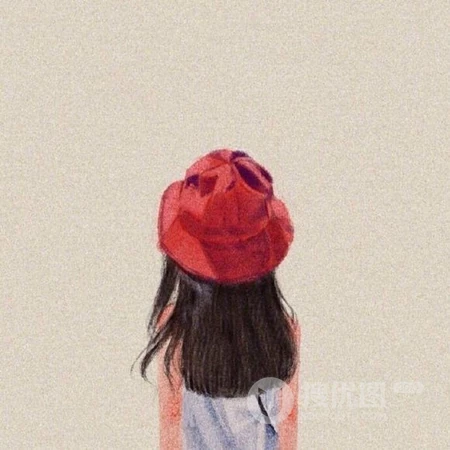 女生，女孩背影，梳着各种发型的青春动漫少女头像图片