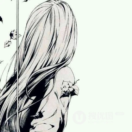 女生，女孩背影，梳着各种发型的青春动漫少女头像图片