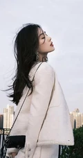 刘诗诗气质优雅白衫穿搭时尚大方写真图片