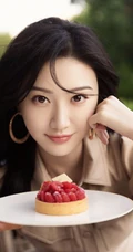 景甜轻熟范十足街拍写真美照