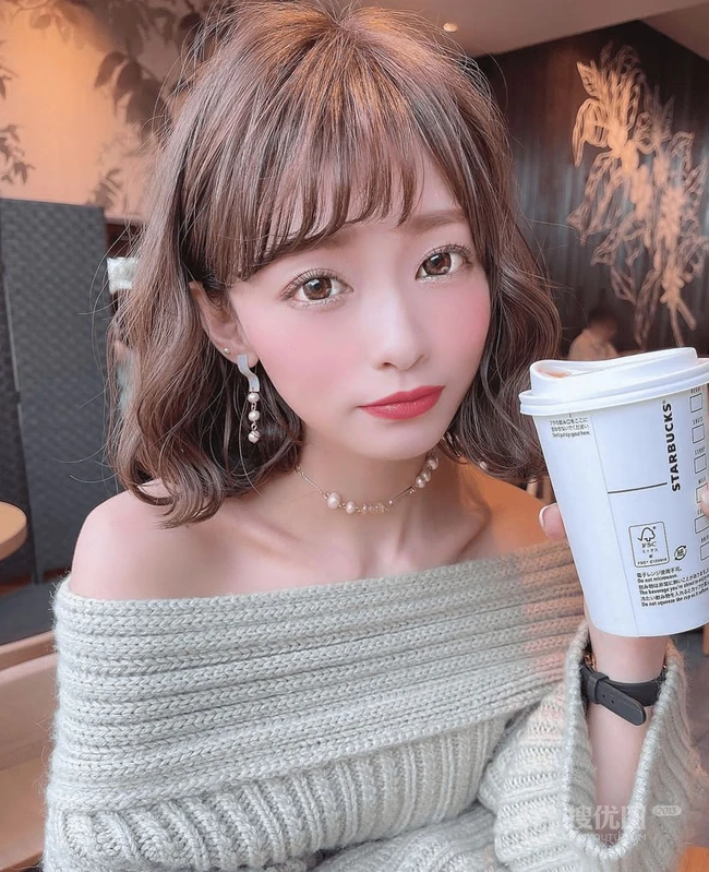 可爱减龄的短发烫发刘海发型女生，带点日系的小清爽短发，盘他！ 第10张
