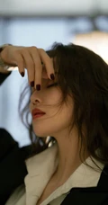 刘诗诗优雅气质黑色礼帽，黑西装，高腰裤穿搭写真套图手机壁纸图片
