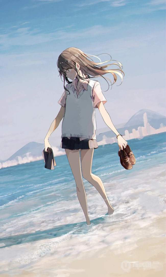 制服短裙袜装动漫少女精选图片