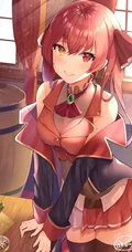 动漫中那些抢眼的二次元红发少女精心高清插画美图