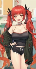 动漫中那些抢眼的二次元红发少女精心高清插画美图