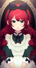 动漫中那些抢眼的二次元红发少女精心高清插画美图