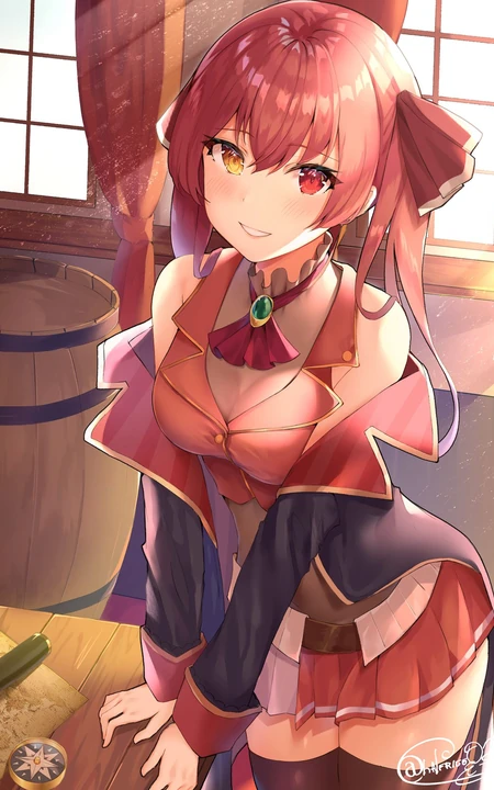 动漫中那些抢眼的二次元红发少女精心高清插画美图