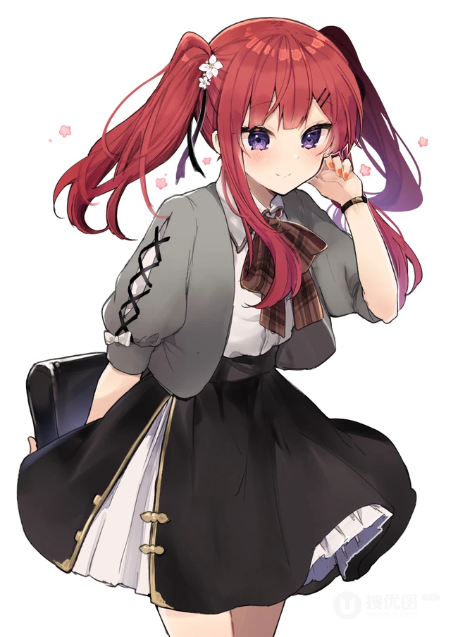 动漫中那些抢眼的二次元红发少女精心高清插画美图