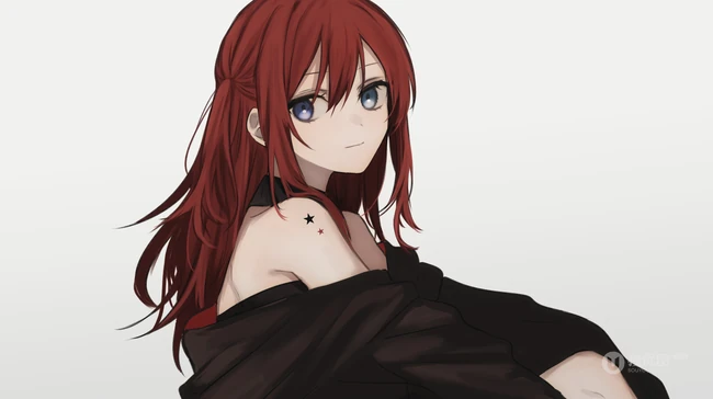 动漫中那些抢眼的二次元红发少女精心高清插画美图
