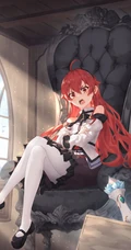 动漫中那些抢眼的二次元红发少女精心高清插画美图