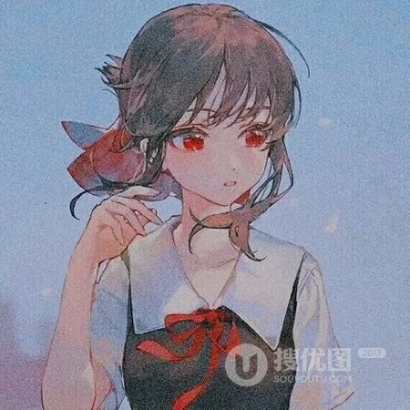 温柔可爱日系动漫少女头像，双丸子头优质动漫女生精选头像图片