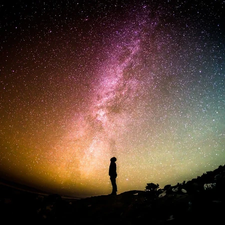 浩瀚的银河，星空，宇宙 星光点点唯美意境背景图片