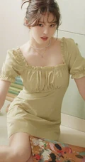 韩国微胖气质女生韩素希气质时尚穿搭登杂志写真图片