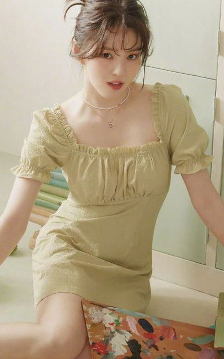 韩国微胖气质女生韩素希气质时尚穿搭登杂志写真图片