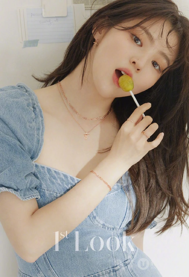韩国微胖气质女生韩素希气质时尚穿搭登杂志写真图片