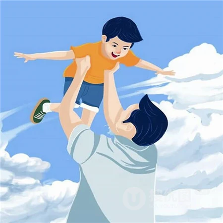 父亲节头像，超有爱又很萌的独一无二卡通父子，父女头像图片
