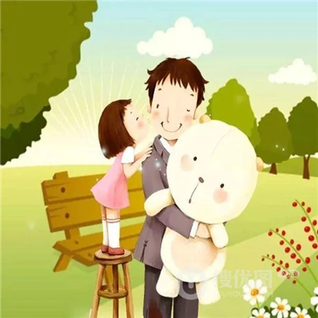 父亲节头像，超有爱又很萌的独一无二卡通父子，父女头像图片