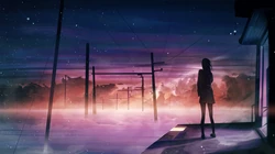 星空壁纸，动漫少女，女孩，星空，夜空唯美动漫星空场景图片