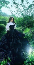 刘亦菲森系雨林风格唯美时尚杂志写真照
