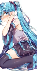 晶莹的汗水，热的流汗的动漫少女高清插画图片