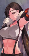 晶莹的汗水，热的流汗的动漫少女高清插画图片