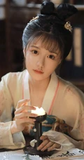 古装发髻，汉服打扮少女萌妹温婉娇滴滴可人复古写真照片