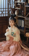 古装发髻，汉服打扮少女萌妹温婉娇滴滴可人复古写真照片