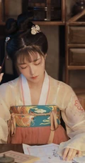古装发髻，汉服打扮少女萌妹温婉娇滴滴可人复古写真照片