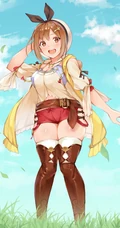 令人眼前一亮的女生夏日单品，热裤着装的动漫少女高清优美图片