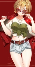 令人眼前一亮的女生夏日单品，热裤着装的动漫少女高清优美图片